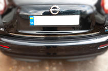 Nissan Juke 2010-2019 гг. Накладка на багажник нержавейка Carmos - Турецкая Нержавеющая Сталь фото 3