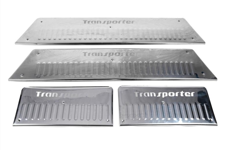 Volkswagen T5 2010-2015 гг. Накладки на внутренние пороги Carmos нержавейка Фото 5