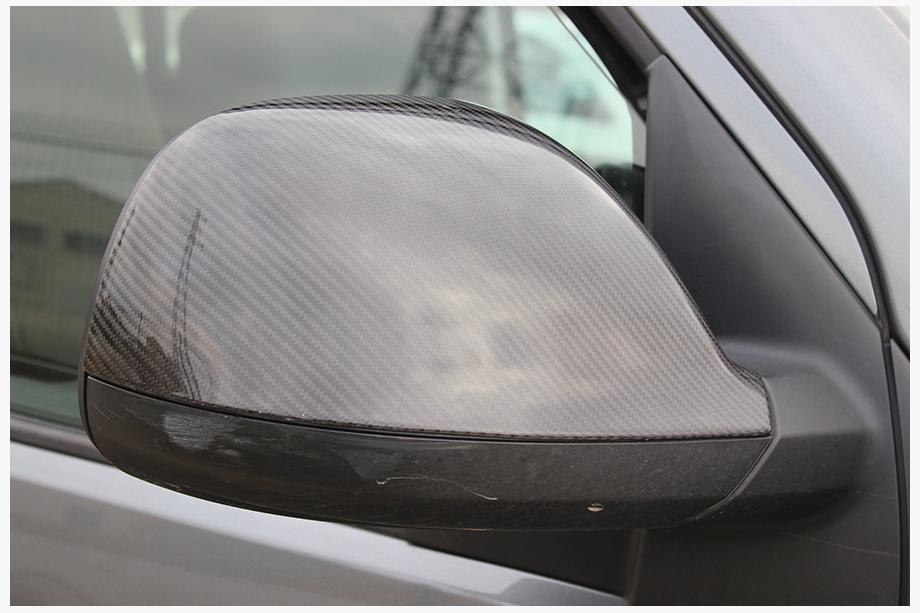 Volkswagen T5 2010-2015 гг. Накладки на Зеркала (2 шт., Карбон) Натуральный Карбон Фото 6