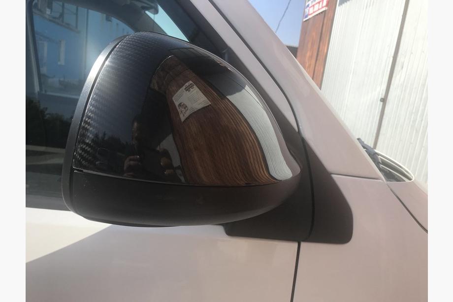 Volkswagen T5 2010-2015 гг. Накладки на Зеркала (2 шт., Карбон) Натуральный Карбон Фото 10