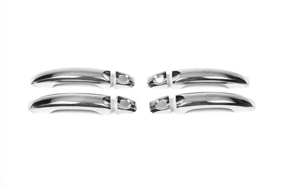 Volkswagen Amarok 2010-2022 гг. Хромированные Накладки на Ручки Дверей (4 шт, Нержавейка) Фото 4