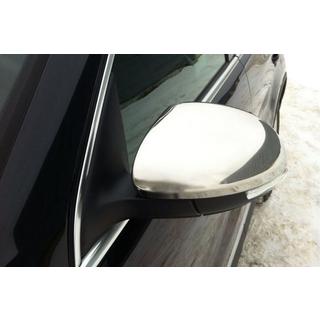 Накладки на Зеркала (2 шт., Нержавейка) Volkswagen Tiguan 2007-2016 гг. фото 4