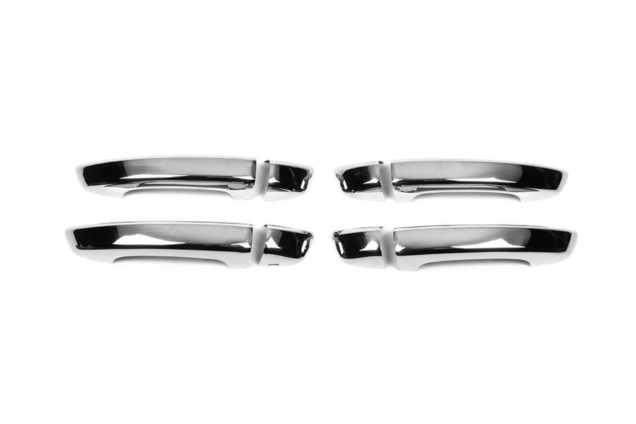 Volkswagen Touareg 2010-2018 гг. Хромированные Накладки на Ручки (4 шт., Нержавейка) OmsaLine - Итальянская Нержавейка Image