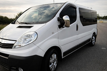 Nissan Primastar 2002-2014 гг. Хромированные Накладки на Зеркала (2 шт.) фото 1