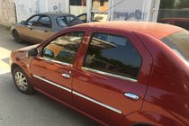 Dacia Logan I 2008-2012 гг. Молдинги на двери Нержавеющая сталь (4 шт.) Carmos - Турецкая Нержавеющая Сталь фото 3