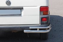 Volkswagen T4 Transporter 1990-2003 гг. Задние двойные уголки AK003-Double (2 шт., нержавейка) фото 2