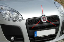 Fiat Doblo II 2010-2022 гг. Хромированное крепление под передний эмблему (нержавейка) фото 1