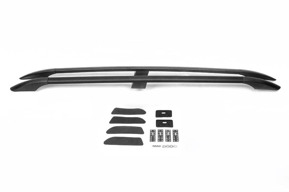 Nissan Qashqai 2007-2010 гг. Черные рейлинги Для версии +2, Пластиковые ножки Фото 2