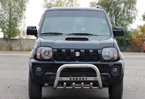 Suzuki Jimny 1998-2018 гг. Кенгурятник QT006 (нержавейка) фото 2