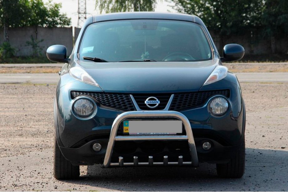 Nissan Juke 2010-2019 гг. Кенгурятник QT012 (нержавейка) Image