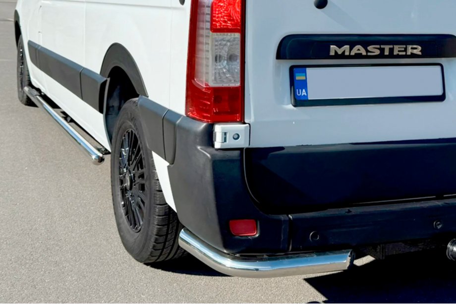 Nissan NV400 2010-2024 гг. Задние уголки AK003 (2 шт., нержавейка) Фото 7