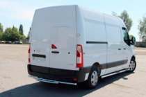 Renault Master 2011-2023 гг. Задняя дуга AK011 (нержавейка) фото 4