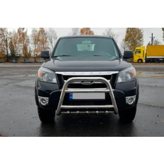 Кенгурятник QT008 (нержавейка) Ford Ranger 2007-2011 гг. фото 3