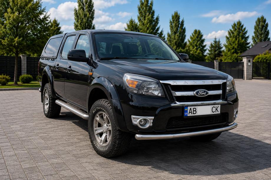 Ford Ranger 2007-2011 гг. Передняя защита ST008 (нержавейка) Фото 3