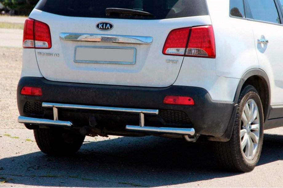 Kia Sorento II XM 2009-2014 гг. Задняя дуга AK002-2 (нержавейка) Фото 1