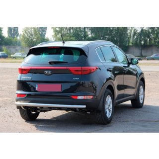 Задняя защита AK002 (нерж. сталь) Kia Sportage 2015-2021 гг. фото 2