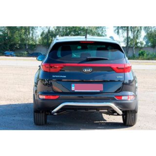 Задняя защита AK007 (нержавейка) Kia Sportage 2015-2021 гг. фото 4