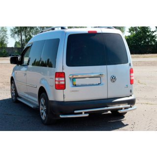 Задняя дуга AK003-2 (2 шт., нержавейка) Volkswagen Caddy 2004-2010 гг. фото 4