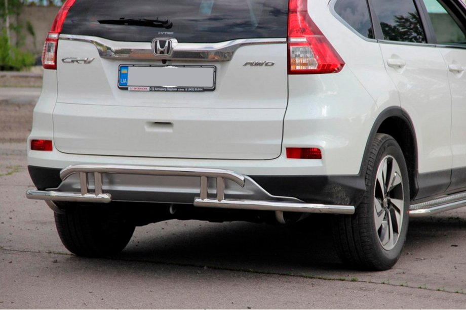 Honda CRV 2012-2016 гг. Задняя дуга AK003-21 (нержавейка) Image