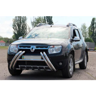 Кенгурятник Kelebek WT011 (нерж.) Renault Duster 2008–2017 гг. фото 2