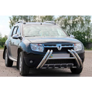 Кенгурятник Kelebek WT011 (нерж.) Renault Duster 2008–2017 гг. фото 1