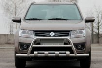 Suzuki Grand Vitara 2005-2017 гг. Кенгурятник ST-WT-15 (нержавейка) фото 1