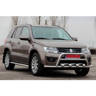 Кенгурятник ST-WT-15 (нержавейка) Suzuki Grand Vitara 2005-2017 гг. фото 3