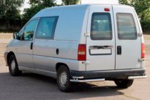 Citroen Jumpy 1996-2007 гг. Задние двойные уголки AK003-двойные (нерж сталь) фото 4