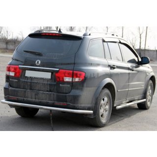 Задняя дуга AK005 (нержавейка) SsangYong Kyron 2005-2014 гг. фото 2