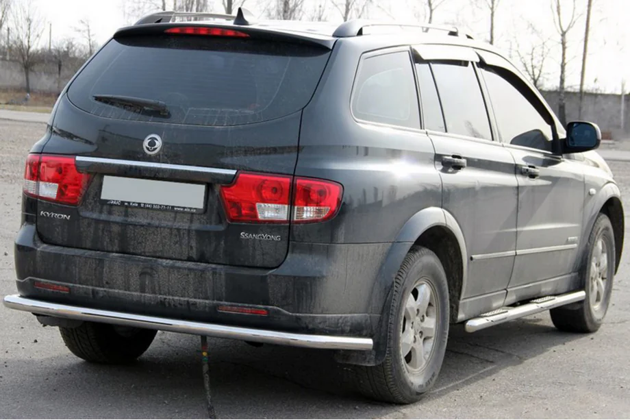 SsangYong Kyron 2005-2014 гг. Задняя дуга AK005 (нержавейка) Фото 2