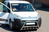 Citroen Berlingo 2008-2018 гг. Кенгурятник WT004 (нержавейка) фото 2