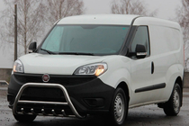 Fiat Doblo II 2010-2022 гг. Кенгурятник WT003 (нержавейка) 51 мм фото 3