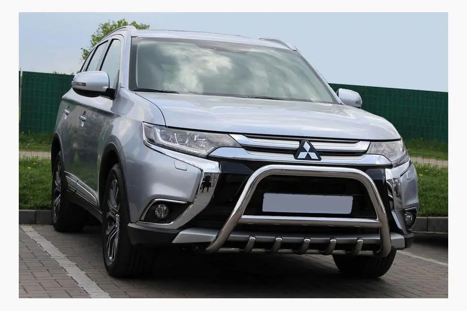 Mitsubishi Outlander 2012-2021 гг. Кенгурятник WT003 (нержавейка) Image
