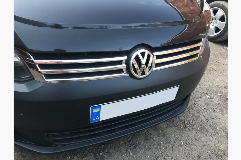Volkswagen Caddy 2010-2015 гг. Хром Накладки на Решетку (2 шт, Нержавейка) OmsaLine - Итальянская Нержавейка Image