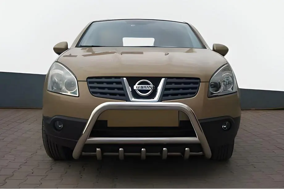Nissan Qashqai 2007-2010 гг. Кенгурятник WT003 (нержавейка) Image