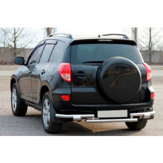 Задняя защита AK005-2 (2 шт., нержавейка) Toyota Rav 4 2006-2013 гг. фото 1