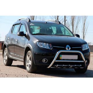 Передняя дуга WT003 (нерж. сталь) Dacia Sandero 2013-2020 гг. фото 3