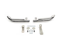 Hyundai Santa Fe 2 2006-2012 гг. Задние двойные уголки AK003-Двойной (нержавейка) фото 2