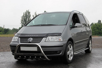 Volkswagen Sharan 1995-2010 гг. Кенгурятник WT004 Нержавейка 60 мм фото 1
