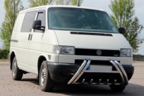 Volkswagen T4 Caravelle/Multivan 1990–2003 гг. Кенгурятник Kelebek WT011 (нерж.) фото 1