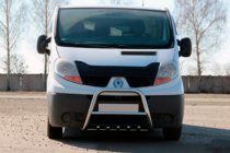 Nissan Primastar 2002-2014 гг. Кенгурятник QT-Spec (нержавейка) фото 1
