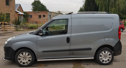 Fiat Doblo II 2010-2022 гг. Боковые трубы (2 шт., нержавейка) фото 3