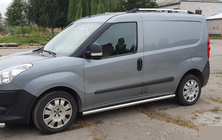 Fiat Doblo II 2010-2022 гг. Боковые трубы (2 шт., нержавейка) фото 2