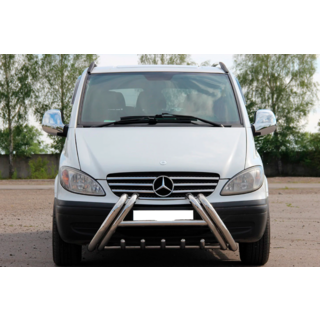 Кенгурятник Kelebek WT011 (нерж.) Mercedes Vito W639 2004-2014 гг. фото 3