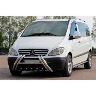 Кенгурятник Kelebek WT011 (нерж.) Mercedes Vito W639 2004-2014 гг. фото 2