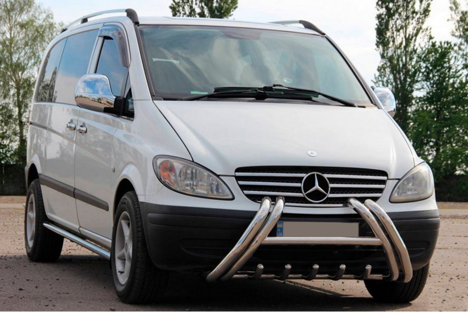 Mercedes Vito W639 2004-2014 гг. Кенгурятник Kelebek WT011 (нерж.) Фото 1