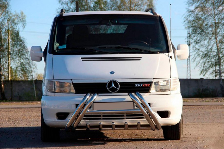 Mercedes Vito W638 1996-2003 гг. Кенгурятник Kelebek WT011 (нерж.) Фото 3
