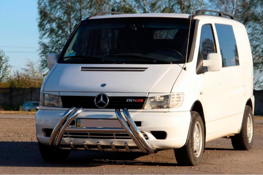 Mercedes Vito W638 1996-2003 гг. Кенгурятник Kelebek WT011 (нерж.) Фото 1