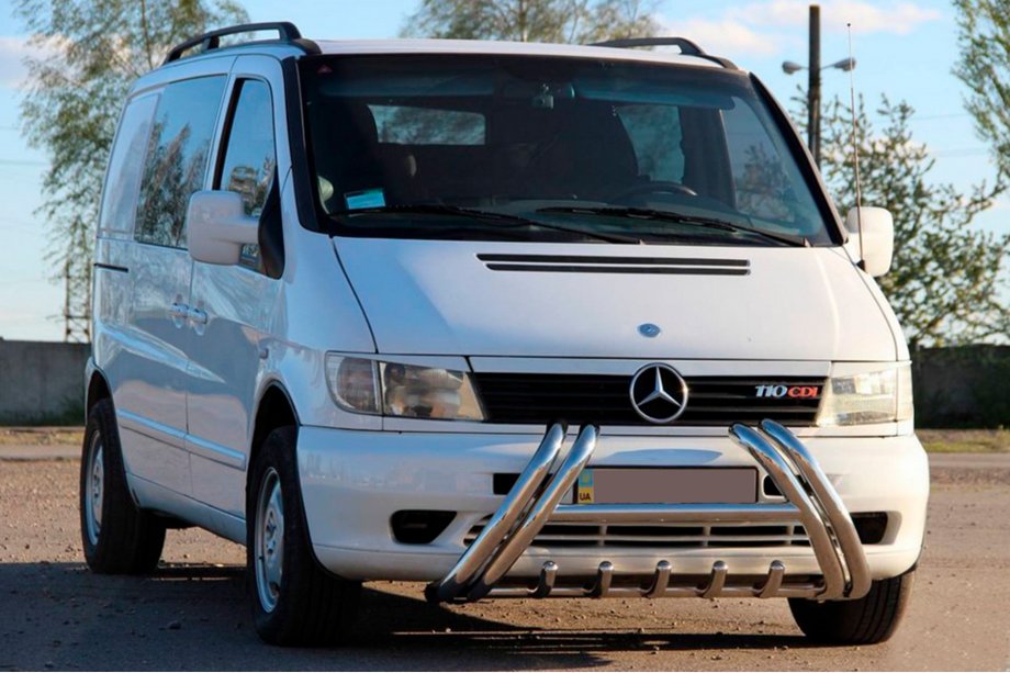 Mercedes Vito W638 1996-2003 гг. Кенгурятник Kelebek WT011 (нерж.) Фото 2