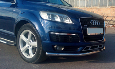 Audi Q7 2005-2015 гг. Передняя защита ST008 (нержавейка) d51 фото 3